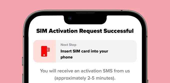 Prepaid SIM (Choose Your Own Number) Step 6