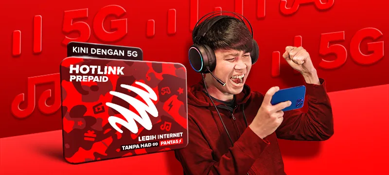 All-new Hotlink Prepaid, now with new 5G Passes