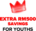 Extra RM500 Savings for Youths