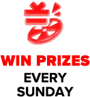 Win Prizes every Sunday