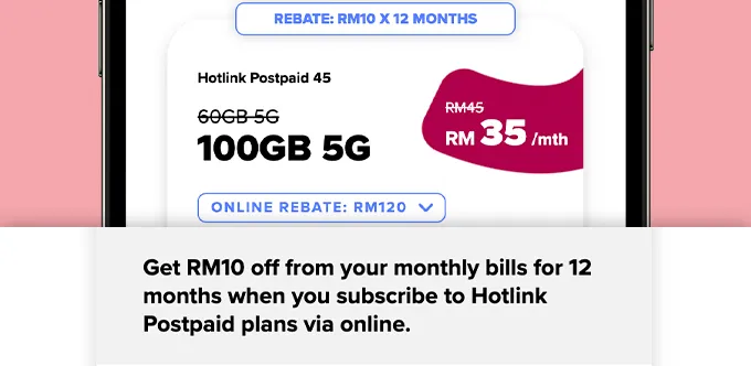 Subscribe to the Postpaid plan of your choice
