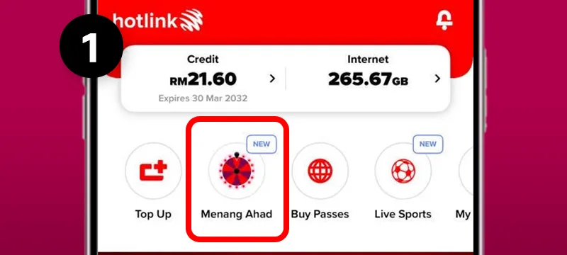 Step 1: Download the Hotlink App & Join "Hotlink Menang Ahad"