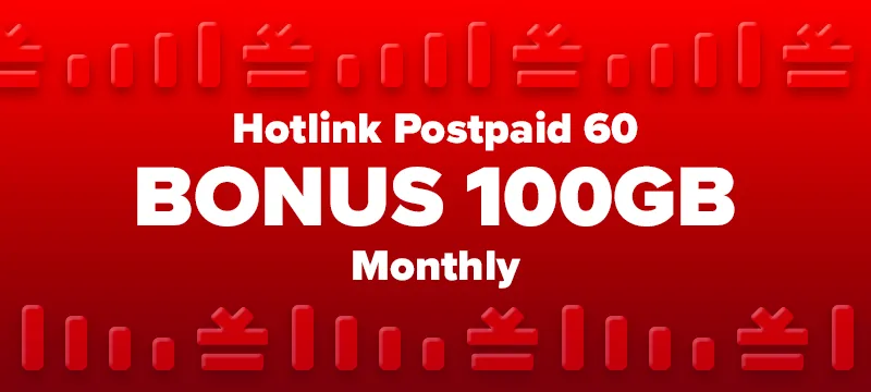 Hotlink Postpaid 60 BONUS 100GB