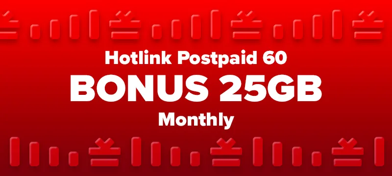 Hotlink Postpaid 60 BONUS 25GB