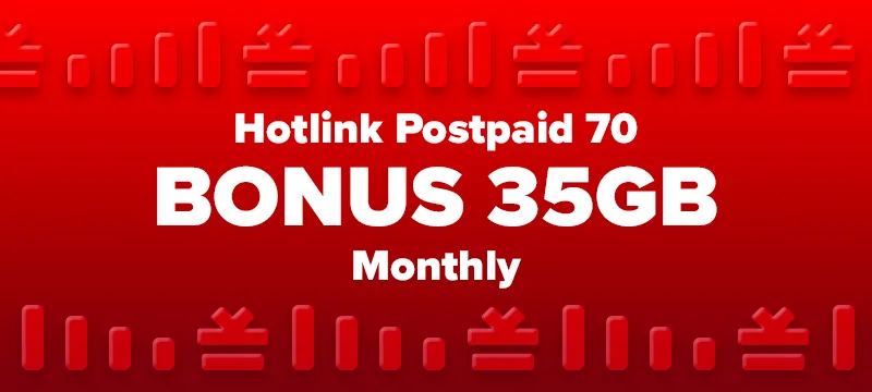 Hotlink Postpaid 70 BONUS 35GB