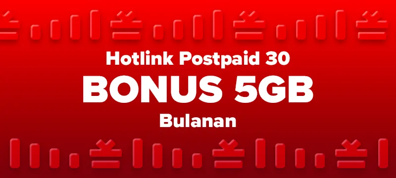 Hotlink Postpaid 30 BONUS 5GB