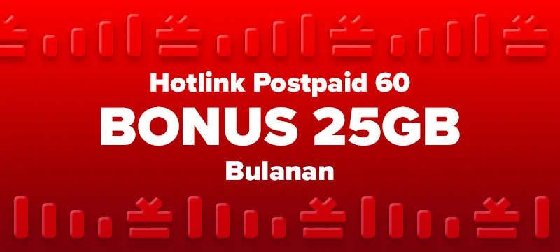 Hotlink Postpaid 60 BONUS 25GB
