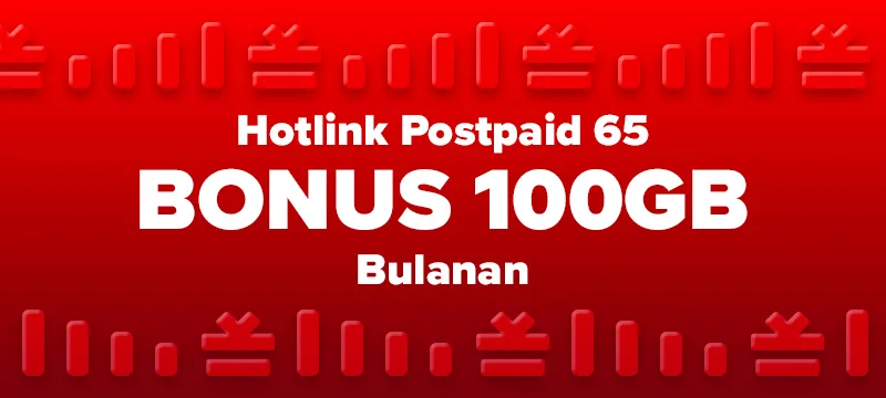 Hotlink Postpaid 65 BONUS 100GB