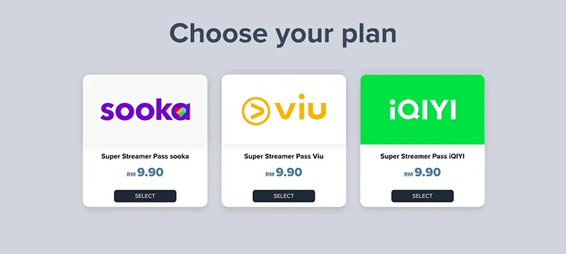 Step 2: Select your streaming platform