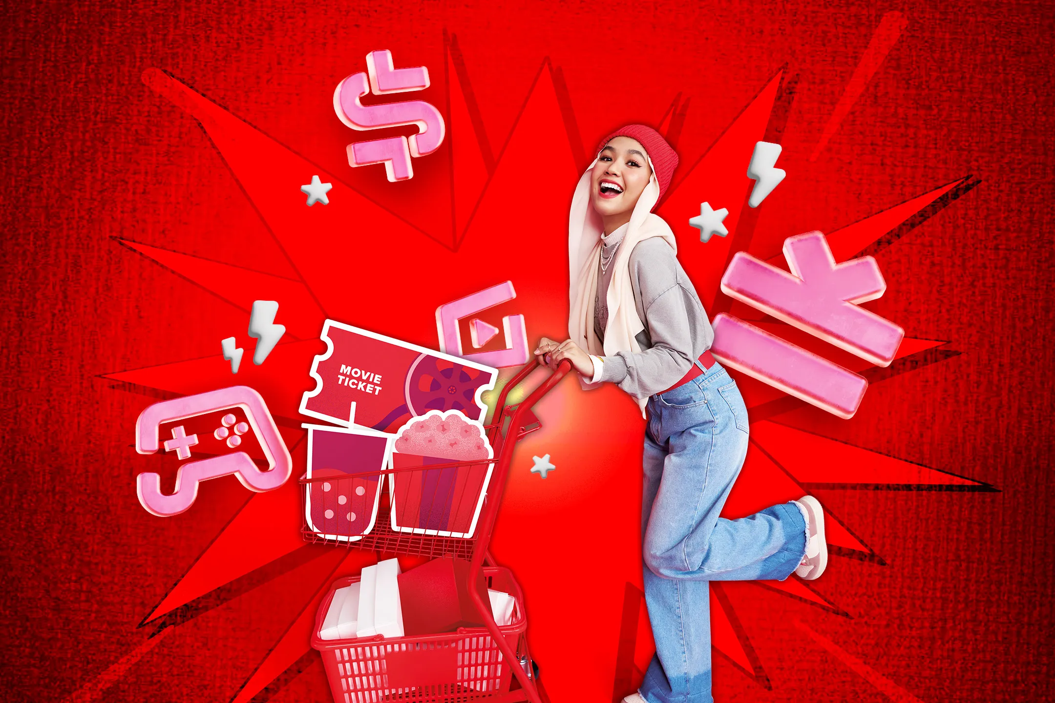 Get more benefits and rewards from Hotlink prepaid packages.