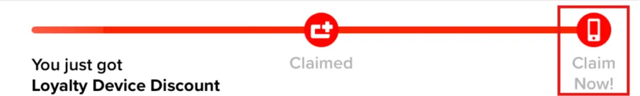 You just got Loyalty Device Discount