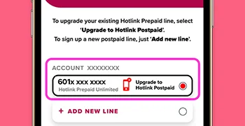 Hotlink Malaysia Prepaid Upgrade To Postpaid Plan Step 4
