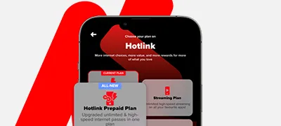 Step 2: Select an all-new Hotlink Prepaid plan.