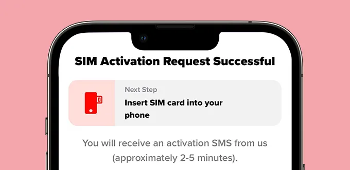 Prepaid SIM Card Step 6