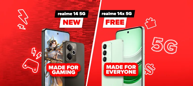 The realme 14 series, powered by Hotlink - Device Offer