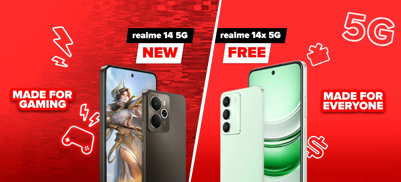 The realme 14 series, powered by Hotlink