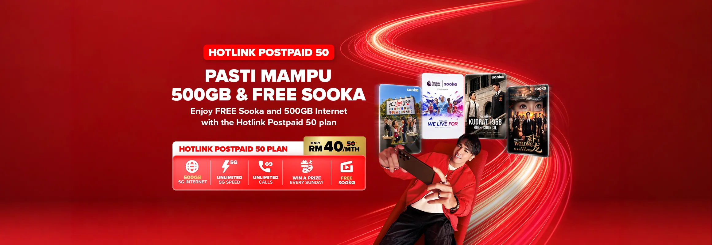 Hotlink Postpaid - Pasti Mampu 500GB 5G Internet