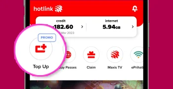 HotlinkMU Malaysia Top Up Deals Step 1