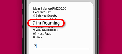 Subscribe to Hotlink Malaysia International Roaming DataRoam Or Social Pass Step 2
