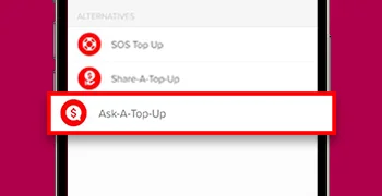 Hotlink Malaysia Ask-A-Top-Up On Mobile App Step 2