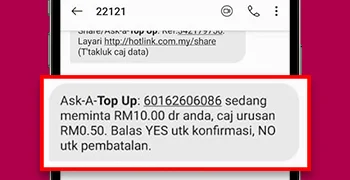 Hotlink Malaysia Ask-A-Top-Up On Mobile App Step 4
