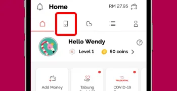 How To Top Up Hotlink Malaysia Credit Via Boost e-Wallet Step 1