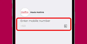 How To Top Up Hotlink Malaysia Credit Via MAE e-Wallet Step 3