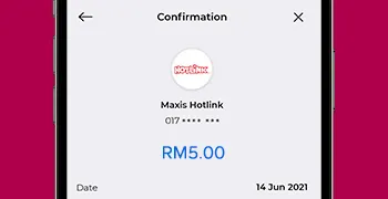 How To Top Up Hotlink Malaysia Credit Via MAE e-Wallet Step 5