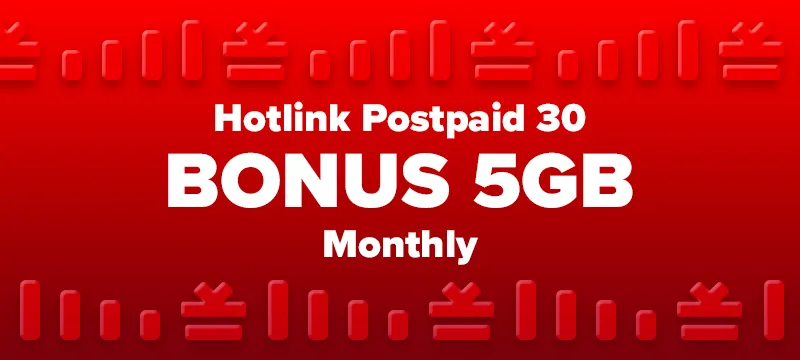 Hotlink Postpaid 30 BONUS 5GB