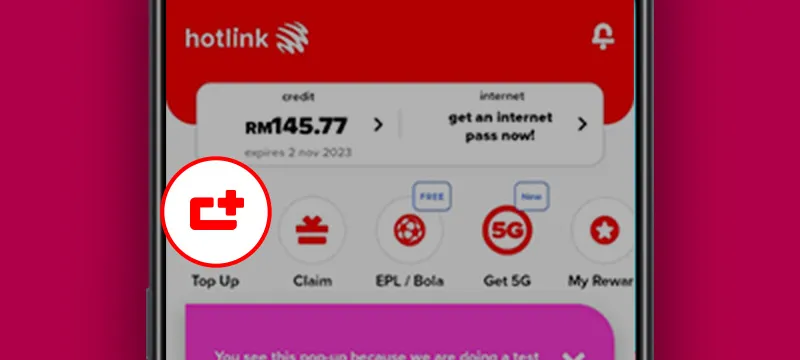 Hotlink Malaysia Transfer Credit Overseas Via Hotlink App With iShare Step 1