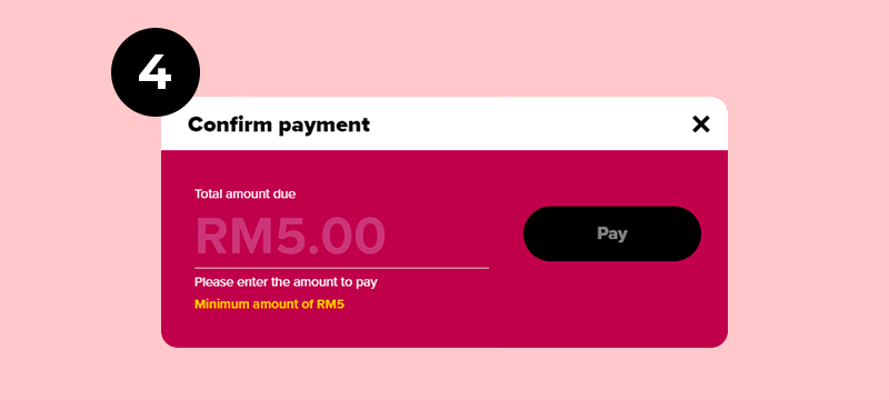 Hotlink Malaysia Pay With Self Serve Portal Step 4